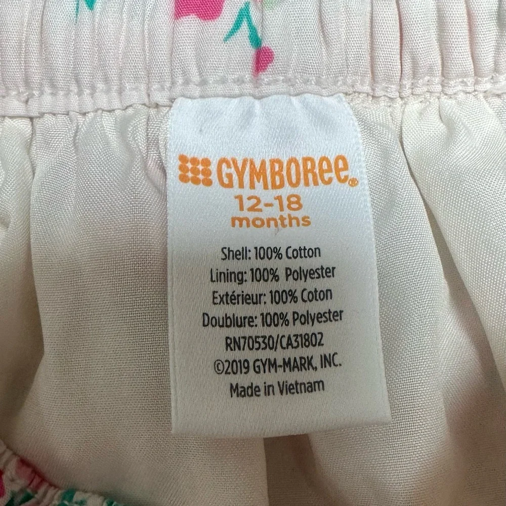 Gymboree White Circle Floral Print Skirt, Size 12-18‎ M, MSRP $36